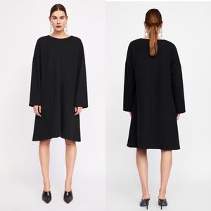 Zara Black Dress With Pockets